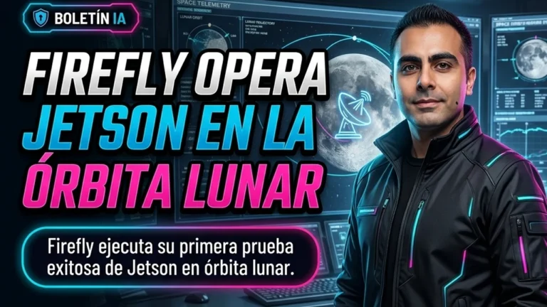 Firefly operó Jetson en órbita lunar por primera vez.