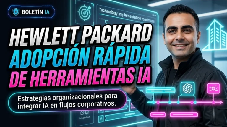 Hewlett Packard implementa estrategias para la adopción e integración rápida de herramientas de IA en su negocio