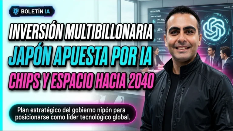 Japón apuntó a una inversión público-privada de USD 2.3 billones hacia 2040 con IA, chips y espacio como ejes.