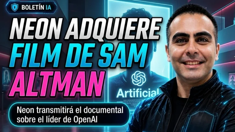 La distribuidora independiente Neon adquiere los derechos mundiales del film sobre Sam Altman Artificial