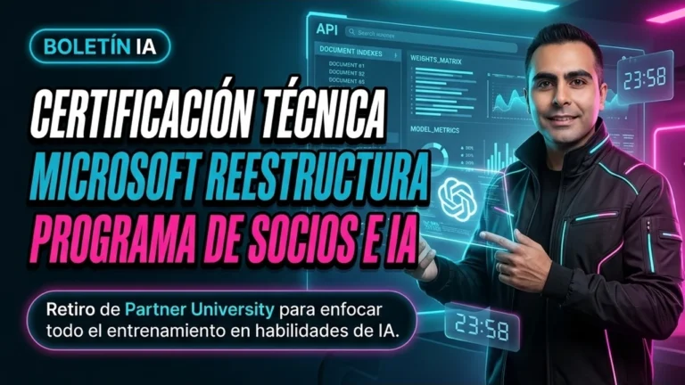 Microsoft retira permanentemente Partner University reestructurando los programas de certificación técnica en torno a IA