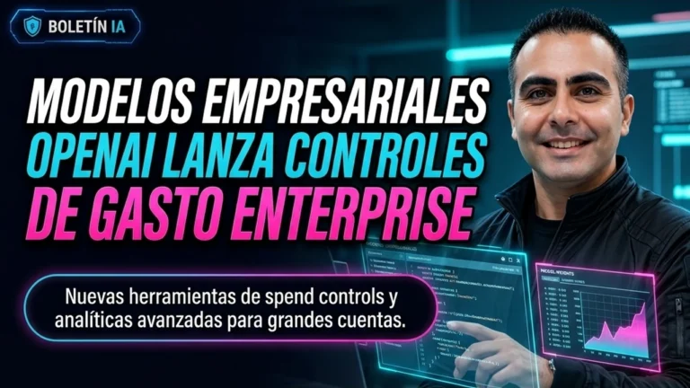 OpenAI lanzó analytics y spend controls para Enterprise.