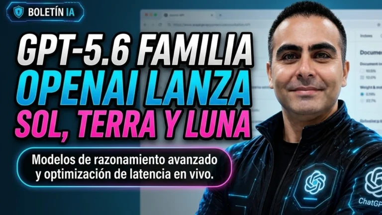 OpenAI presentó GPT-5.6 Sol, Terra y Luna.