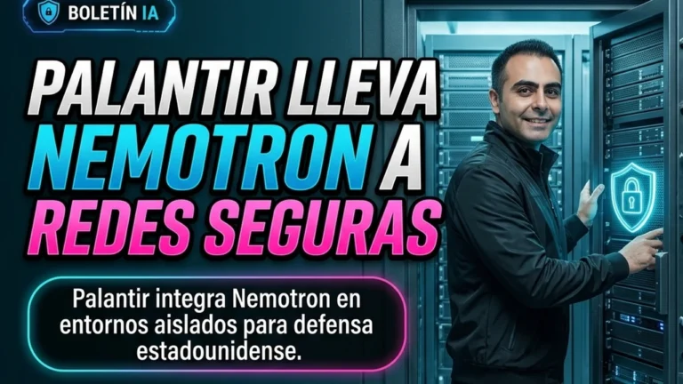 Palantir llevó Nemotron a entornos air-gapped para gobierno estadounidense.