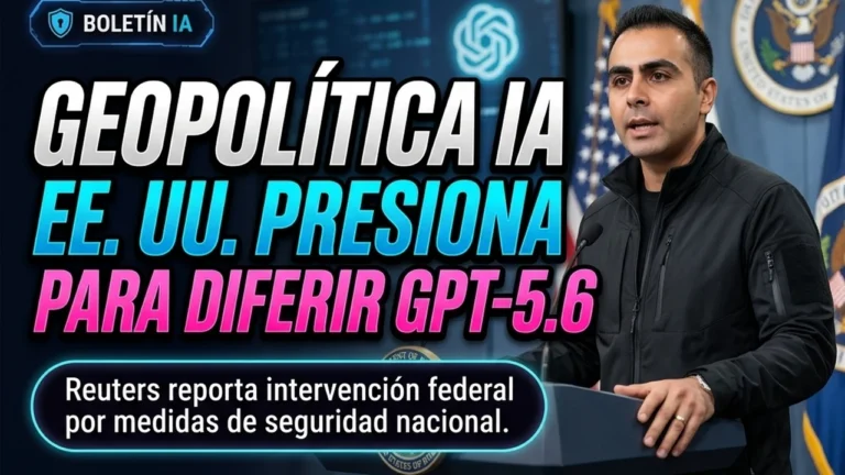 Reuters reportó que el gobierno de EE. UU. empujó a OpenAI a diferir el rollout público de GPT-5.6.