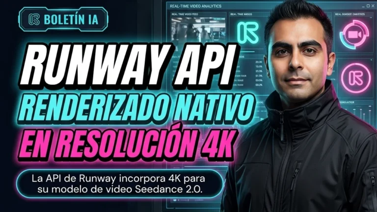 Runway API incorpora la capacidad de renderizado en resolución 4K nativa para su modelo Seedance 2.0
