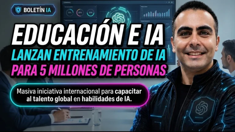 Se lanza un programa masivo de entrenamiento en habilidades de IA para 5 millones de personas