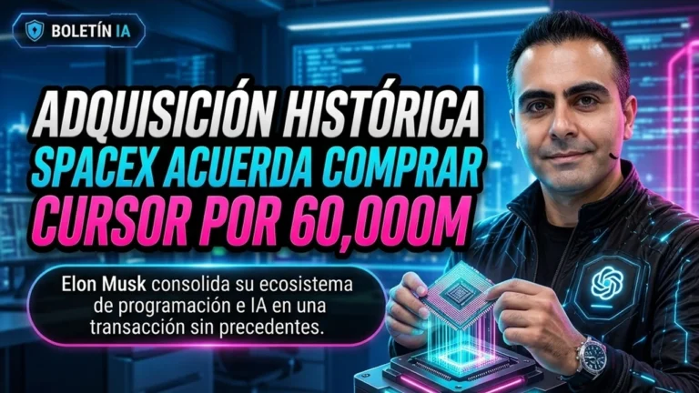 SpaceX acordó comprar Cursor por USD 60 mil millones en acciones.