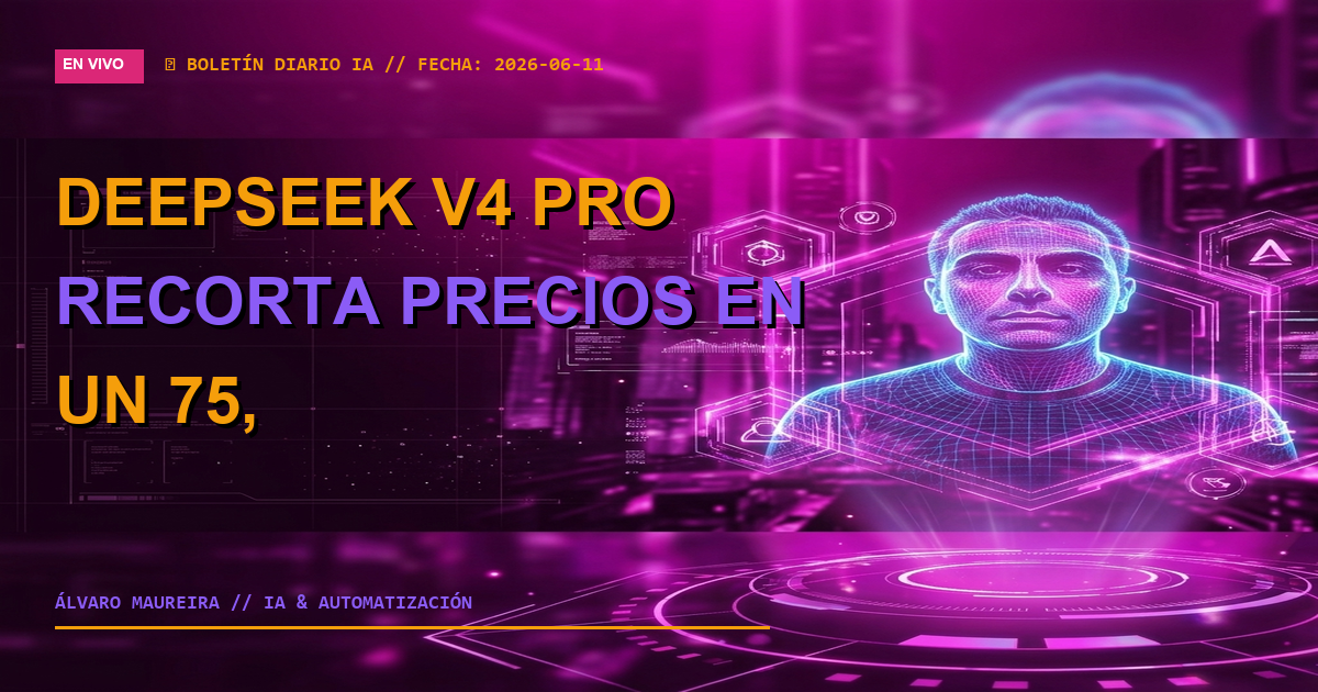 📉 DeepSeek V4 Pro Recorta Precios en un 75%, Intensificando la Guerra de Precios de IA