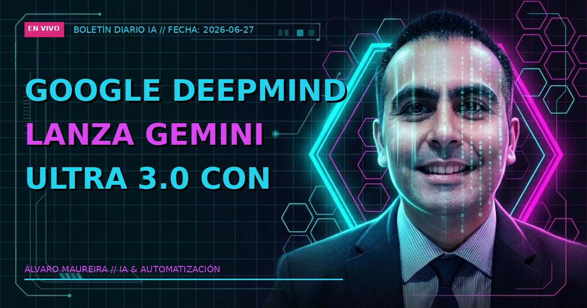 🚀 Google DeepMind lanza Gemini Ultra 3.0 con razonamiento multimodal nativo
