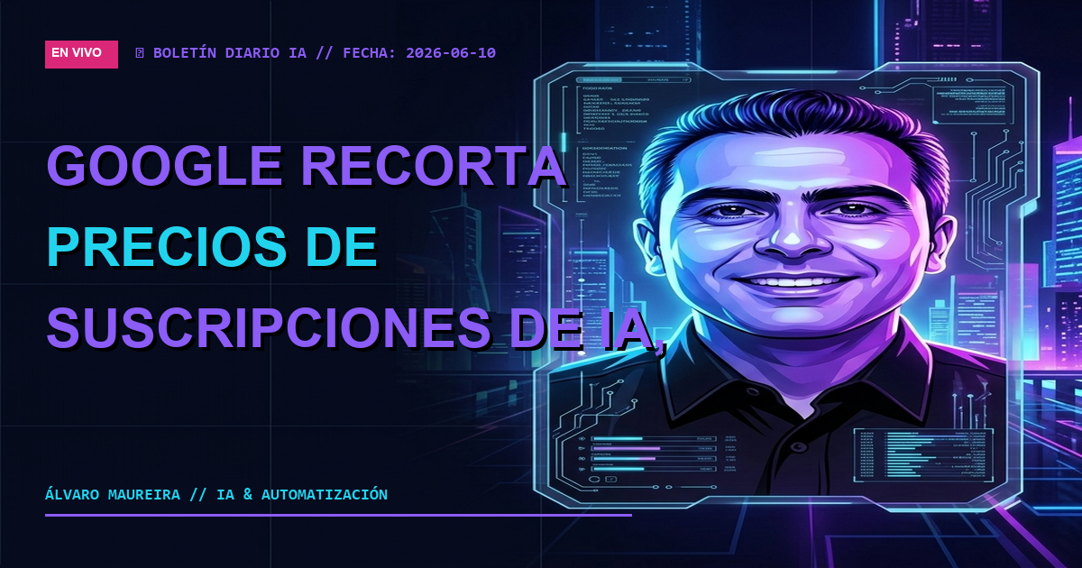 📉 Google Recorta Precios de Suscripciones de IA, Iniciando una Guerra de Precios en el Mercado