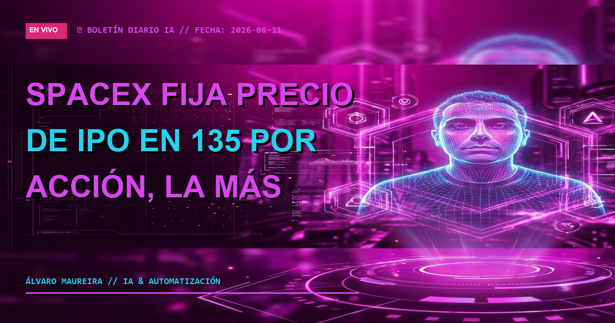 🚀 SpaceX Fija Precio de IPO en 35 por Acción, la Más Grande de la Historia