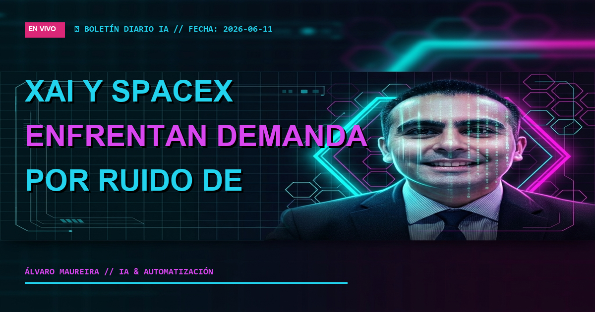 ⚖️ xAI y SpaceX Enfrentan Demanda por Ruido de Centros de Datos en Mississippi