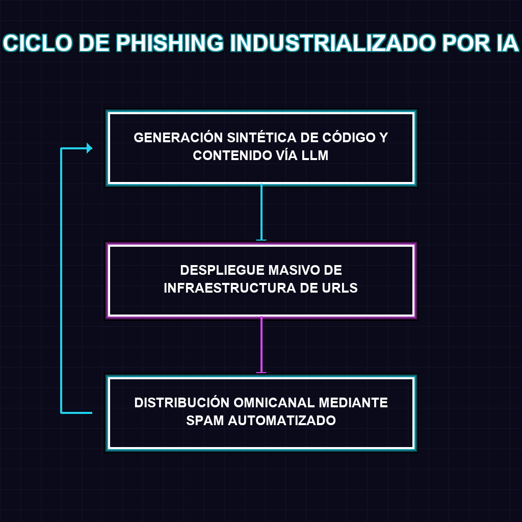 CICLO DE PHISHING INDUSTRIALIZADO POR IA