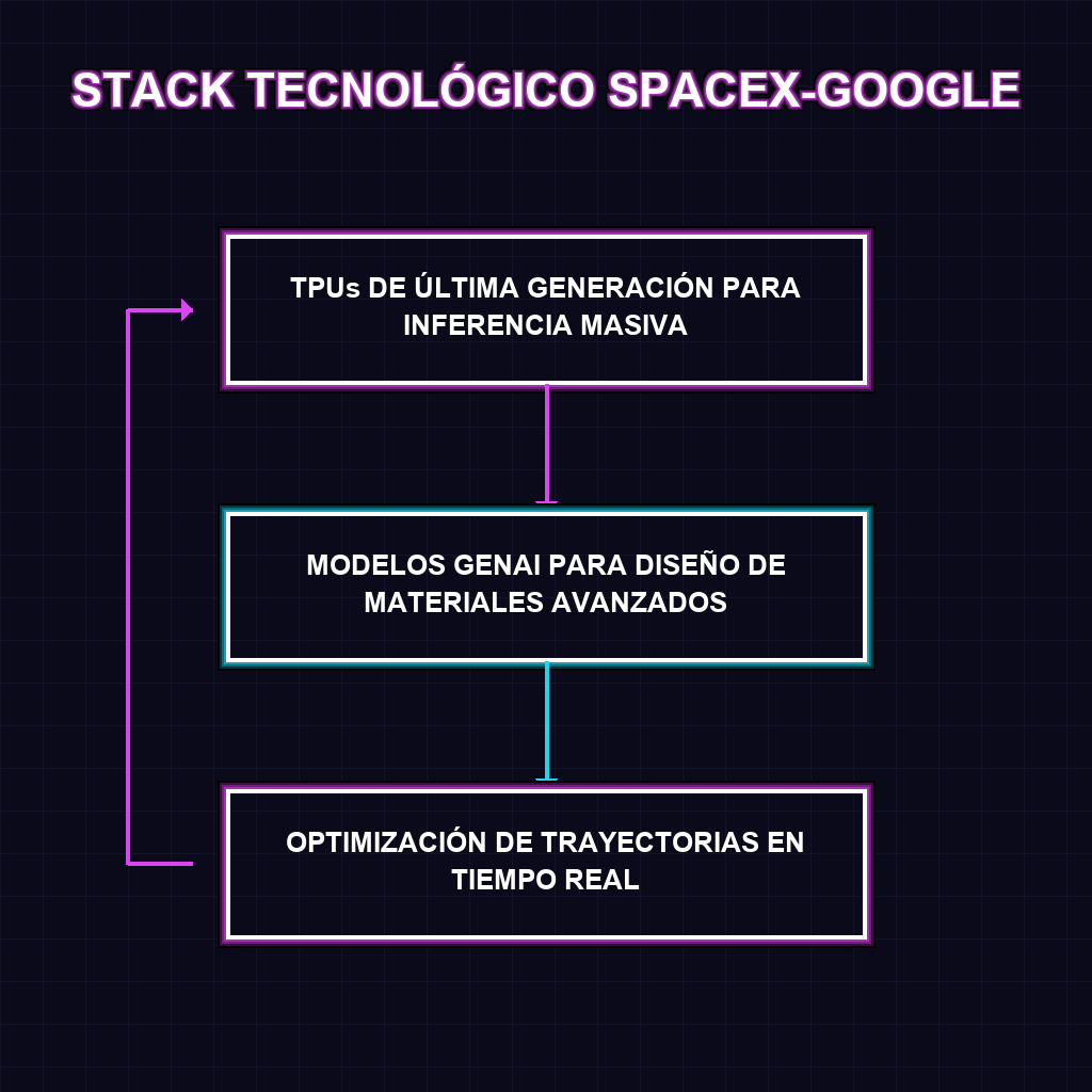 STACK TECNOLÓGICO SPACEX-GOOGLE