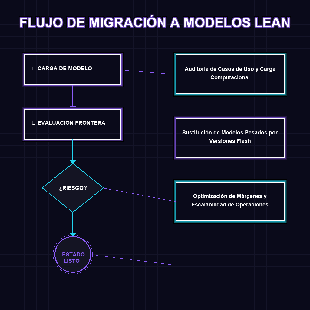FLUJO DE MIGRACIÓN A MODELOS LEAN