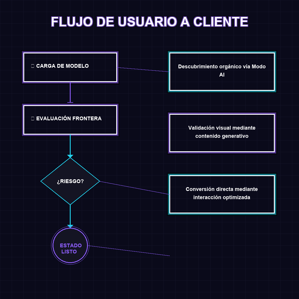 FLUJO DE USUARIO A CLIENTE