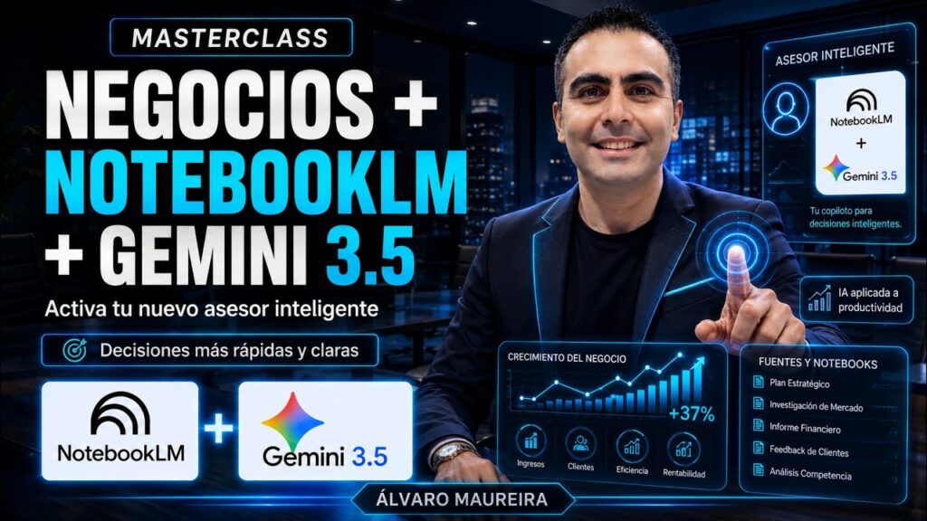 Masterclass : Cómo Activar el Nuevo Asesor de Negocios con NotebookLM y Gemini 3.5 📈