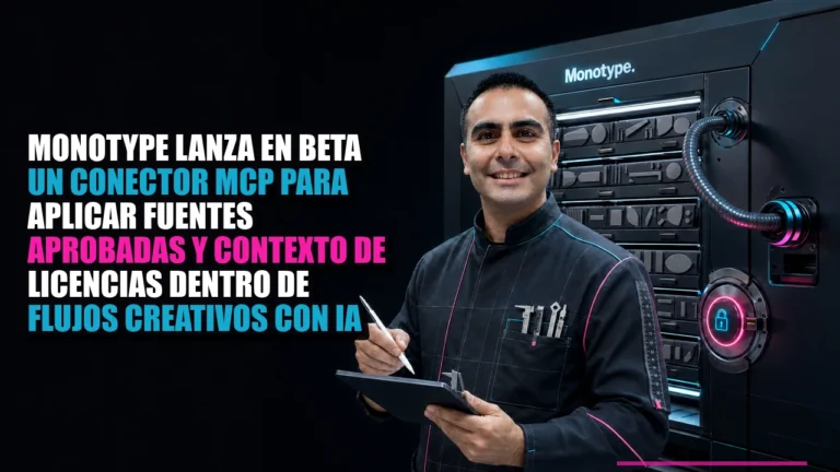 Monotype lanza en beta un conector MCP para aplicar fuentes aprobadas y contexto de licencias dentro de flujos creativos con IA