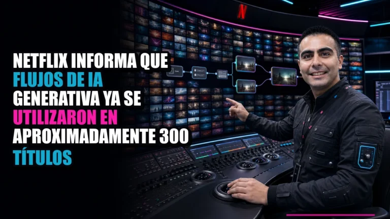 Netflix informa que flujos de IA generativa ya se utilizaron en aproximadamente 300 títulos
