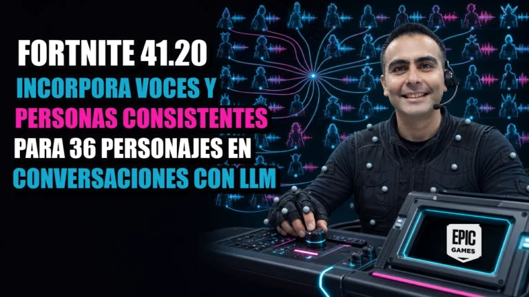 Fortnite 41.20 incorpora voces y personas consistentes para 36 personajes en conversaciones con LLM