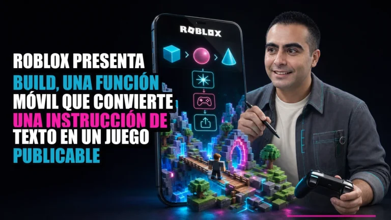 Roblox presenta Build, una función móvil que convierte una instrucción de texto en un juego publicable