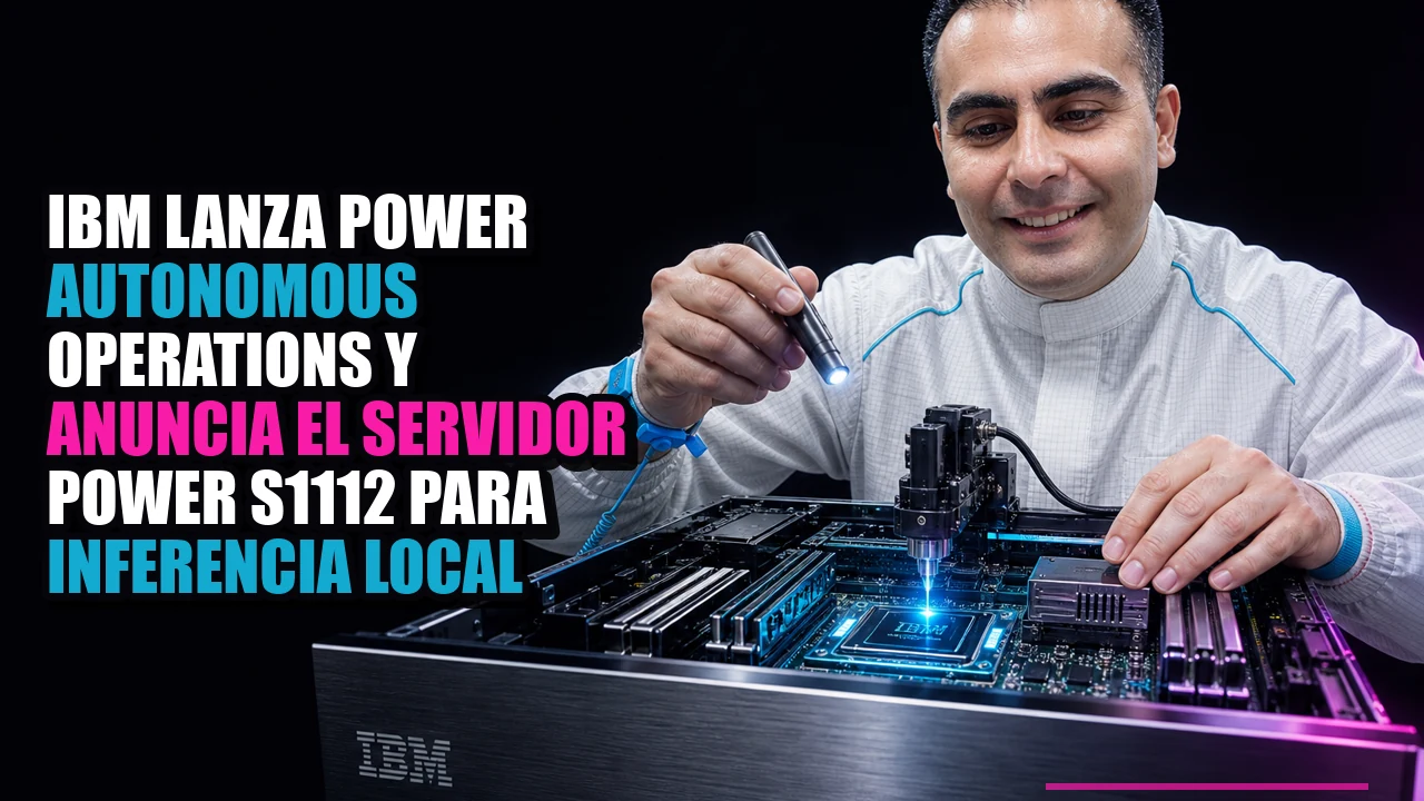 Portada de IBM lanza Power Autonomous Operations y anuncia el servidor Power S1112 para inferencia local