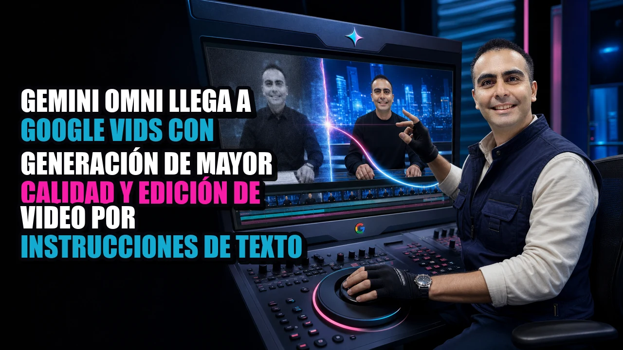 Portada de Gemini Omni llega a Google Vids con generación de mayor calidad y edición de video por instrucciones de texto