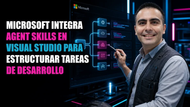 Microsoft integra Agent Skills en Visual Studio para estructurar tareas de desarrollo