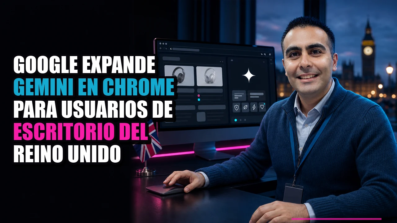 Portada de Google expande Gemini en Chrome para usuarios de escritorio del Reino Unido