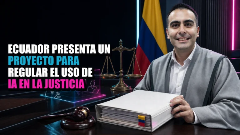 Ecuador presenta un proyecto para regular el uso de IA en la Justicia