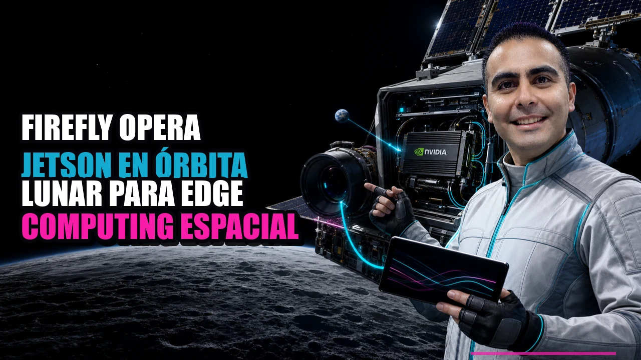 Firefly opera Jetson en órbita lunar para edge computing espacial