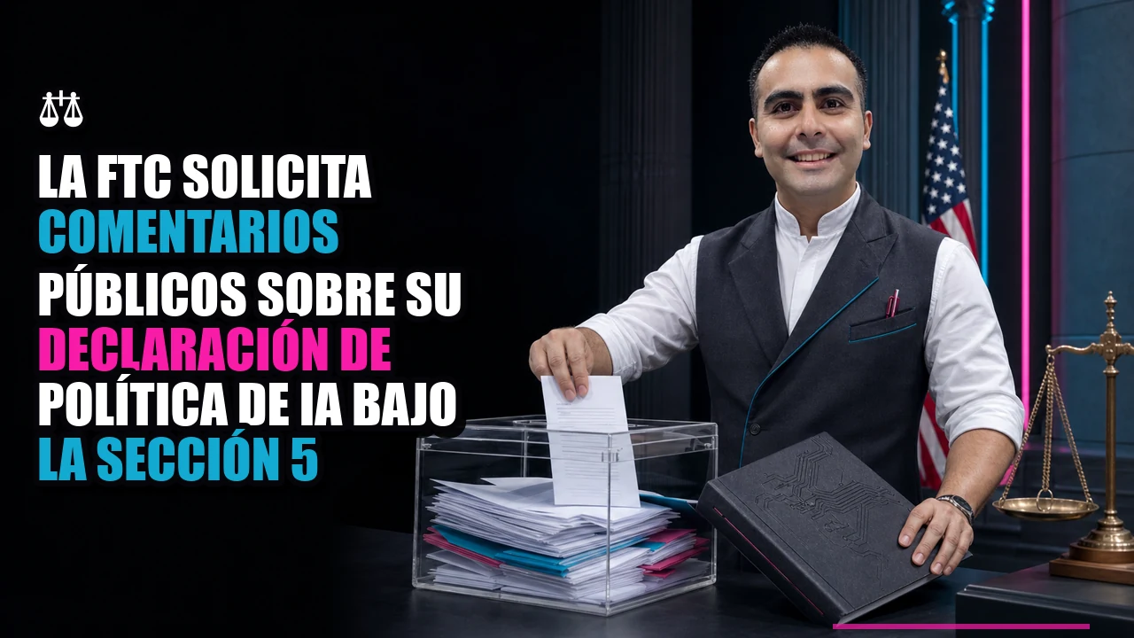⚖️ La FTC solicita comentarios públicos sobre su declaración de política de IA bajo la Sección 5