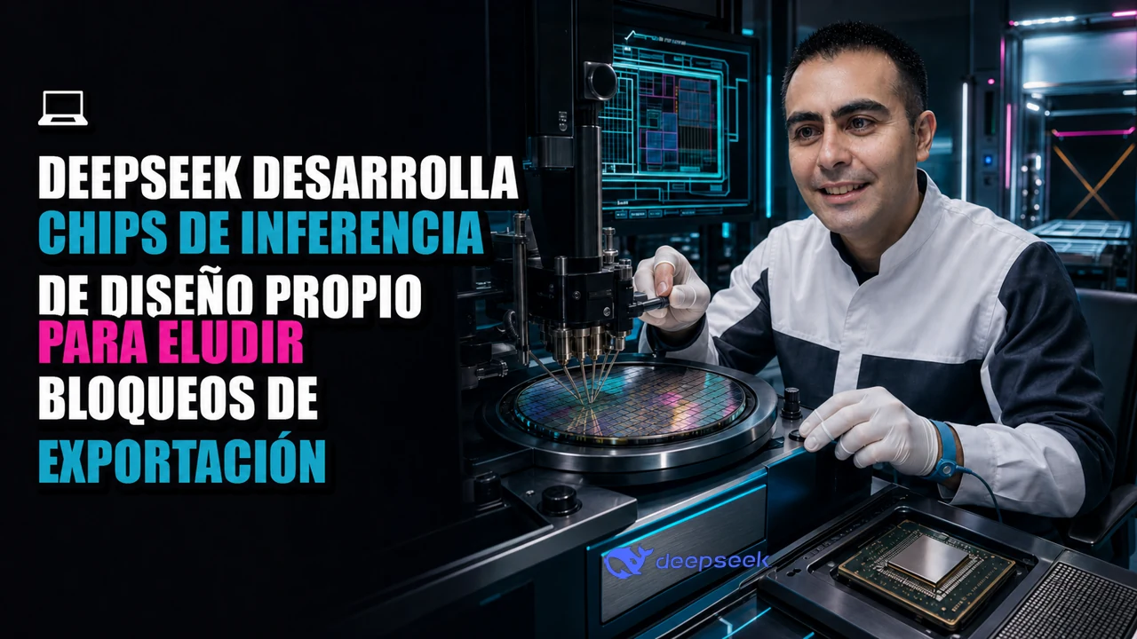💻 DeepSeek desarrolla chips de inferencia de diseño propio para eludir bloqueos de exportación
