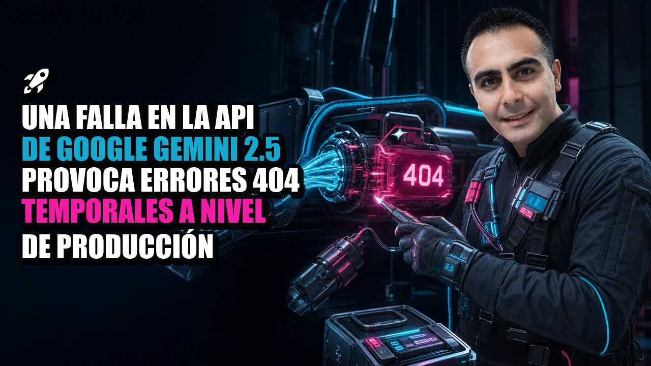 🚀 Una falla en la API de Google Gemini 2.5 provoca errores 404 temporales a nivel de producción