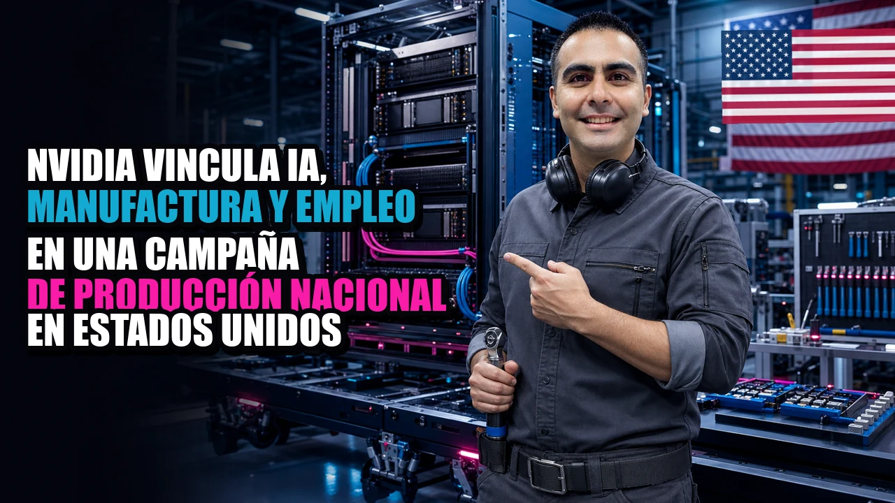 NVIDIA vincula IA, manufactura y empleo en una campaña de producción nacional en Estados Unidos