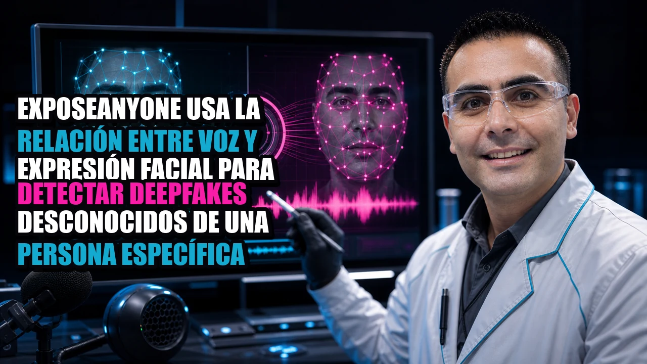 Portada de ExposeAnyone usa la relación entre voz y expresión facial para detectar deepfakes desconocidos de una persona específica