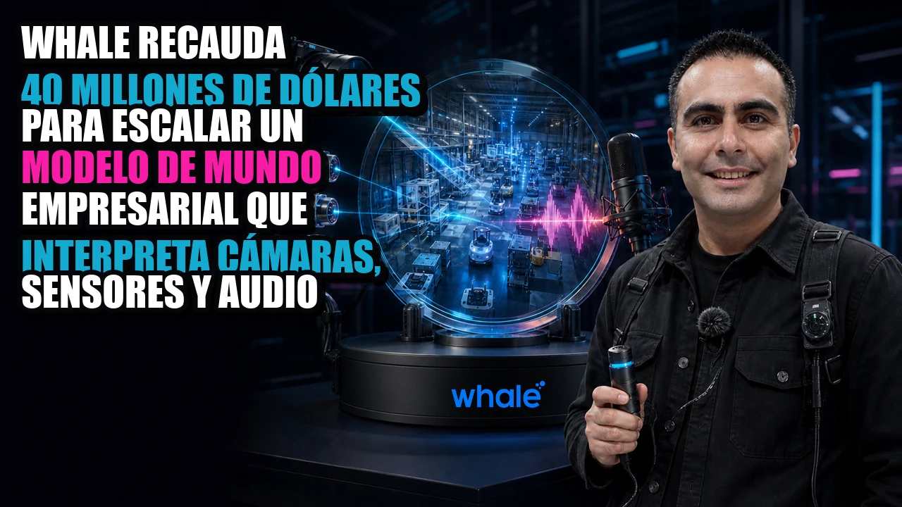 Portada de Whale recauda 40 millones de dólares para escalar un modelo de mundo empresarial que interpreta cámaras, sensores y audio