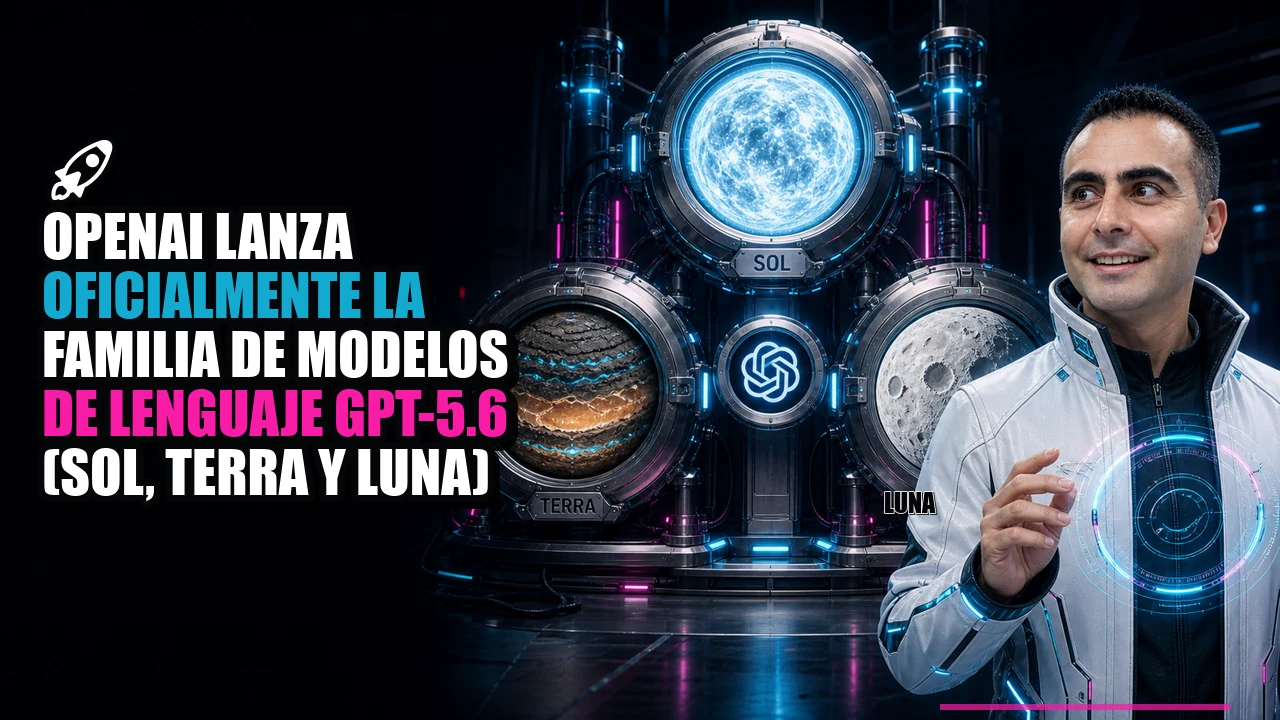 🚀 OpenAI lanza oficialmente la familia de modelos de lenguaje GPT-5.6 (Sol, Terra y Luna)