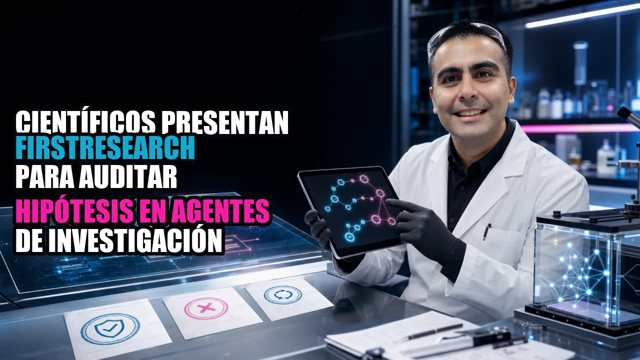 🔬 Científicos presentan FirstResearch para auditar hipótesis en agentes de investigación
