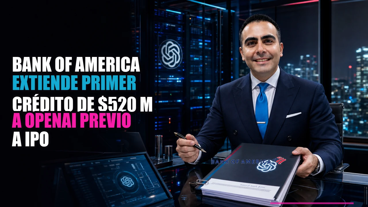 💰 Bank of America extiende primer crédito de $520 M a OpenAI previo a IPO