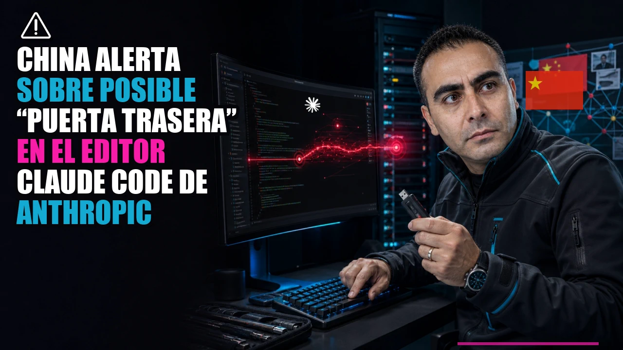 ⚠️ China alerta sobre posible “puerta trasera” en el editor Claude Code de Anthropic