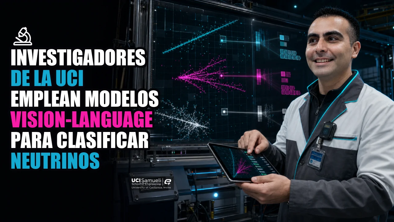 🔬 Investigadores de la UCI emplean modelos vision-language para clasificar neutrinos