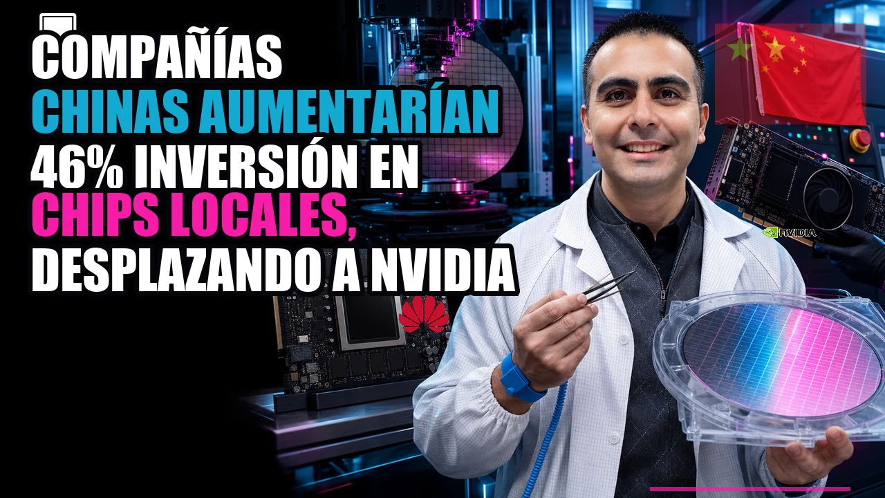 💻 Compañías chinas aumentarían 46% inversión en chips locales, desplazando a Nvidia