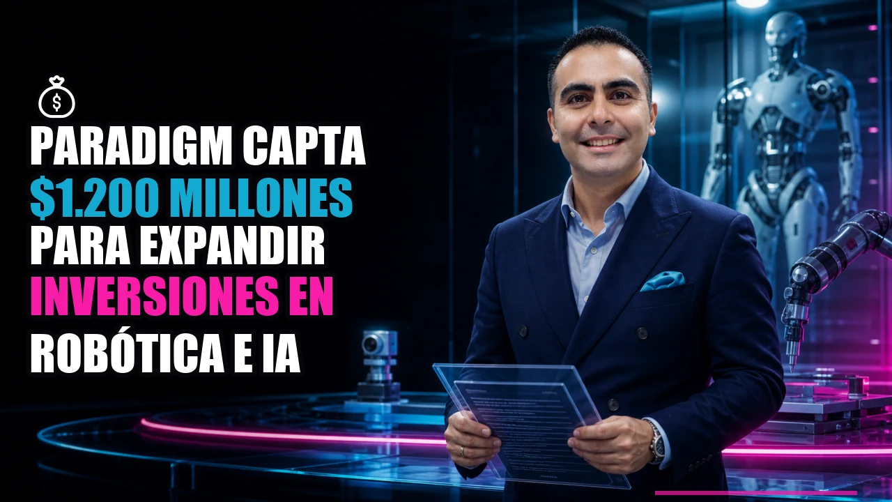 💰 Paradigm capta $1.200 millones para expandir inversiones en robótica e IA