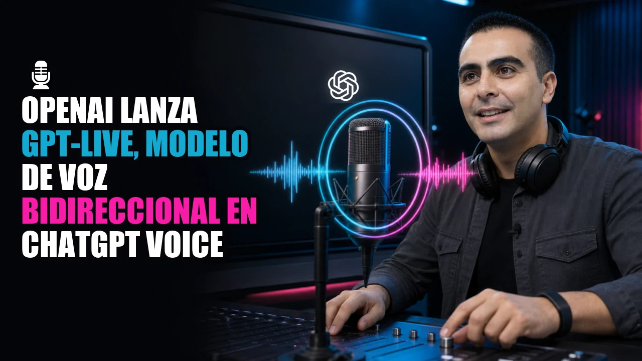 🎙️ OpenAI lanza GPT-Live, modelo de voz bidireccional en ChatGPT Voice