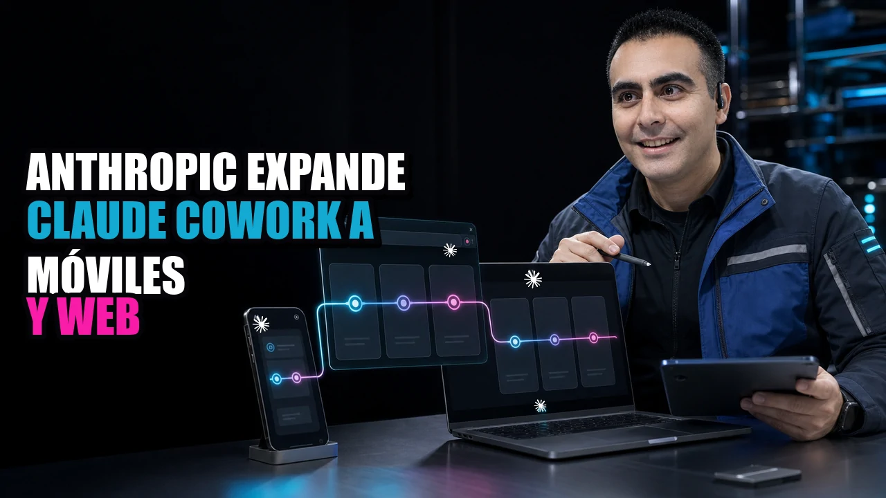 📱 Anthropic expande Claude Cowork a móviles y web