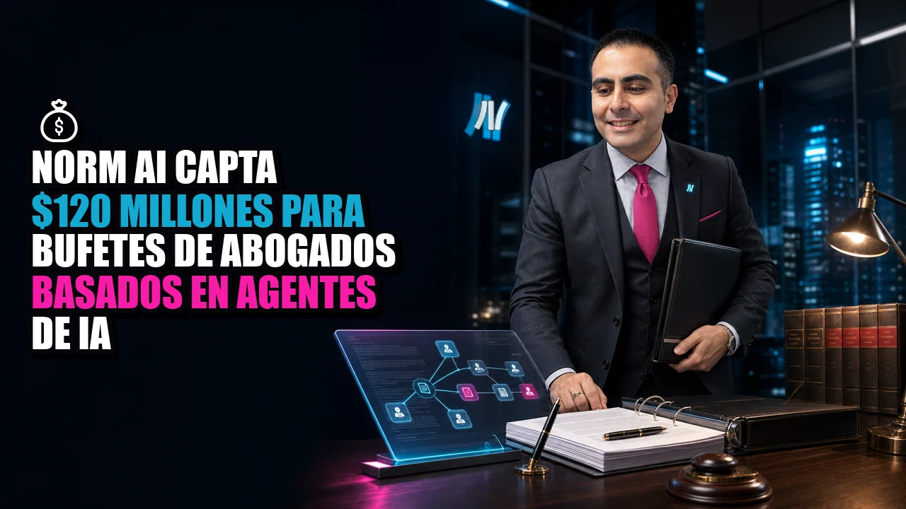 💰 Norm Ai capta $120 millones para bufetes de abogados basados en agentes de IA