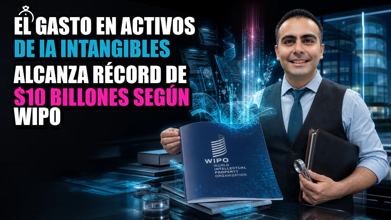 💰 El gasto en activos de IA intangibles alcanza récord de $10 billones según WIPO
