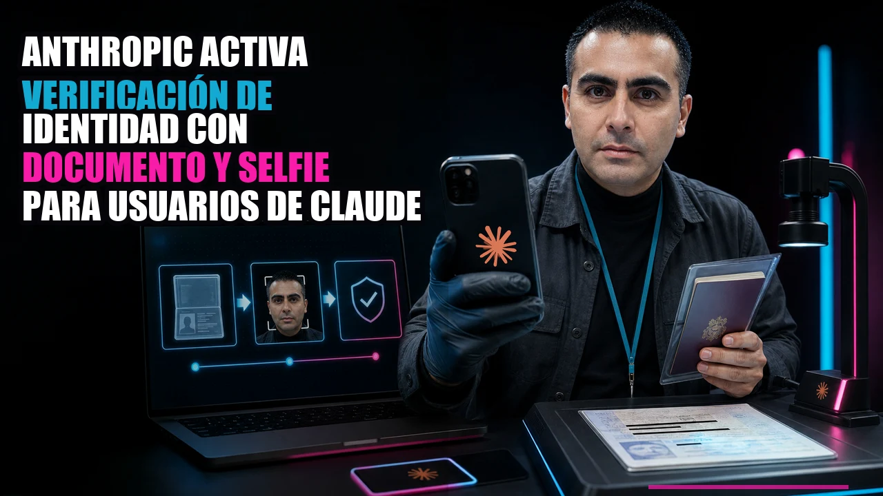 🔐 Anthropic activa verificación de identidad con documento y selfie para usuarios de Claude